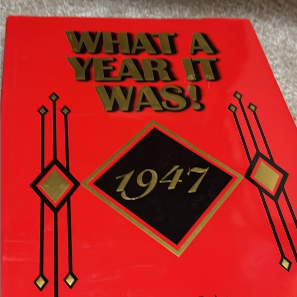 Red and Gold 'What a Year It Was! 1947' Book